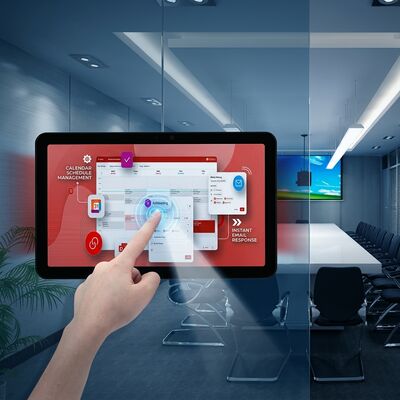 15.6 ιντσών Tablet Αίθουσας Συνεδριάσεων RK3566 με Τροφοδοσία POE και Διπλής Όψης Φωτισμό