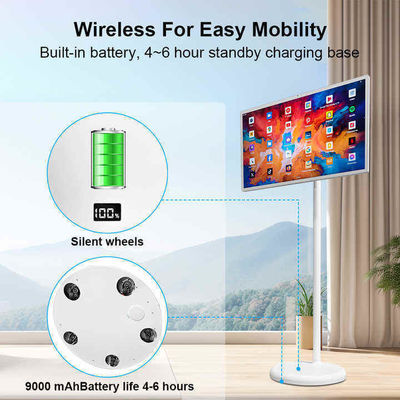 24 ιντσών Stand By Me TV Indoor Android 12 Διαφήμιση Ψηφιακή Σημαιογραφία Φορητή Σημαντική τηλεόραση