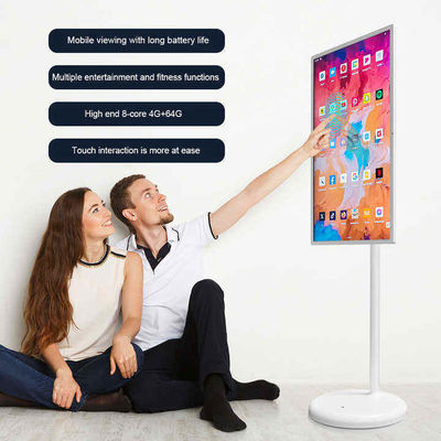 24 ιντσών Stand By Me TV Indoor Android 12 Διαφήμιση Ψηφιακή Σημαιογραφία Φορητή Σημαντική τηλεόραση