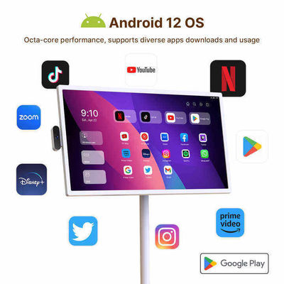 Φορητή εσωτερική 24 ιντσών Android κινητή έξυπνη στέκεται από μένα πάτωμα στέκεται έξυπνη τηλεόραση