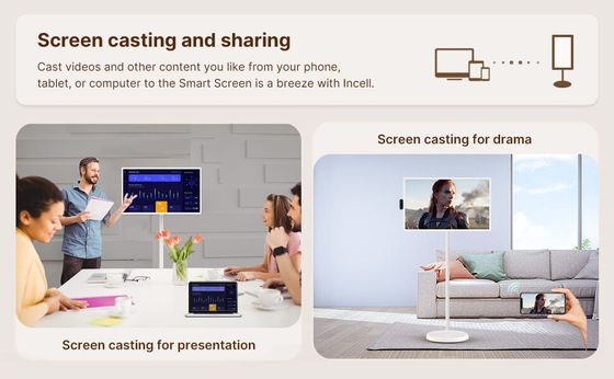 21 ιντσών Android 12 Συστήματος Stand By Me TV Smart Broadcast Machine Εικονική οθόνη