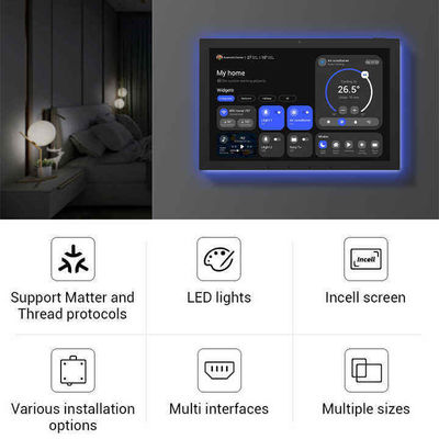 Στον τοίχο τοποθετημένο POE NFC Smart Home Tablet 10,1 ιντσών Εικονική οθόνη ελέγχου Smart Home