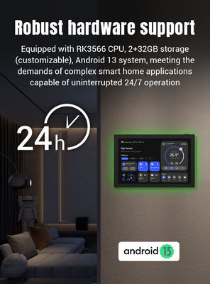 Στον τοίχο τοποθετημένο POE NFC Smart Home Tablet 10,1 ιντσών Εικονική οθόνη ελέγχου Smart Home