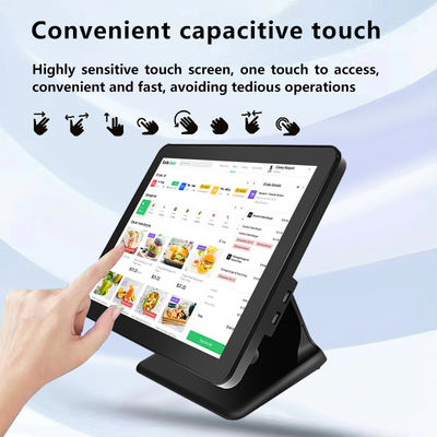Νέο σχεδιασμό 15 ιντσών 60Hz Desktop Pos Τερματικό 8+256GB N100 CPU Retail Pos Κάντρα με εκτυπωτή και σαρωτή
