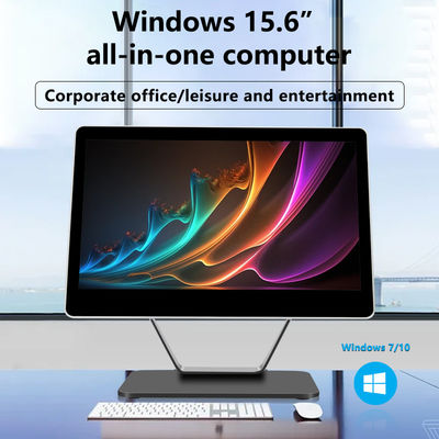 15.6" LCD οθόνη χωρητική οθόνη αφής POS τερματικό Win7/8/10 ταμειακό μητρώο All-in-One σύστημα για την βιομηχανία φιλοξενίας