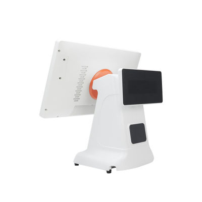 Μηχανή POS ταμειακού μητρώου Windows απλό στυλ πλαστικό σχεδιασμό και 15.6 ιντσών διπλή οθόνη All-in-One για Windows