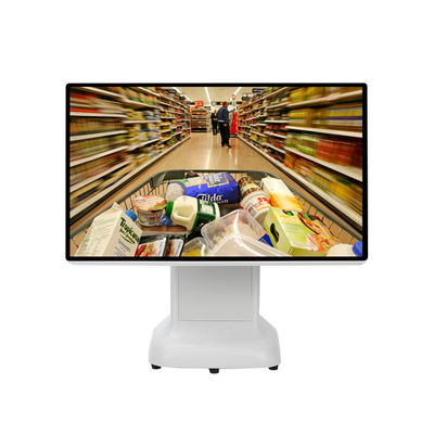 Μηχανή POS ταμειακού μητρώου Windows απλό στυλ πλαστικό σχεδιασμό και 15.6 ιντσών διπλή οθόνη All-in-One για Windows