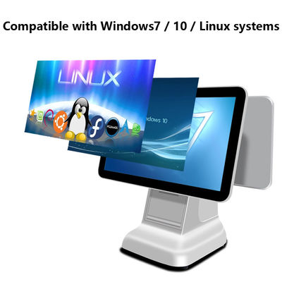 Τερματικό μετρητών προϊόντος 15,6 ιντσών Android POS All in One Supermarket Μίνι ταμειακό μηχάνημα με έξοδο έγχρωμου εκτυπωτή