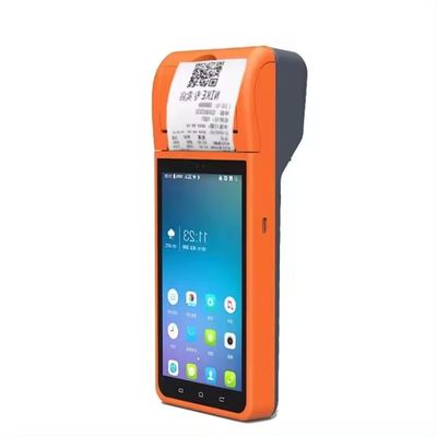 Μονοχρωμικός εκτυπωτής τύπου 5.5 ιντσών Android 8.1 PDA POS τερματικό για απλοποιημένη επεξεργασία παραγγελιών εστιατορίων