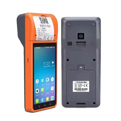 5.5" χειροκίνητα συστήματα Android POS Μηχανή ταμειακού μητρώου Εικονική οθόνη Mobile POS Terminal WiFi USB NFC Πληρωμή για λιανική μπλε