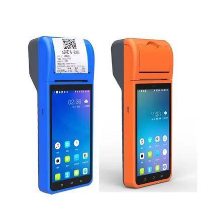 Λειτουργικό σύστημα Android 8.1 5.5 ιντσών NFC POS Συστήματα Φορητή μηχανή ταμείου POS με θερμικό εκτυπωτή απόδειξης 58mm