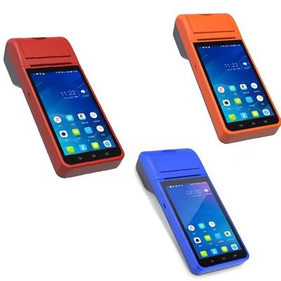 Λειτουργικό σύστημα Android 8.1 5.5 ιντσών NFC POS Συστήματα Φορητή μηχανή ταμείου POS με θερμικό εκτυπωτή απόδειξης 58mm