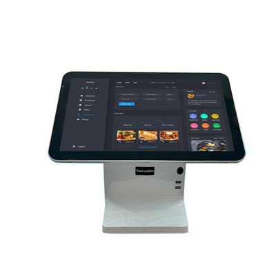 Παραγγελία εστιατορίου Android POS Machine με 15.6 ιντσών διπλή οθόνη και Intel Celeron J1900 CPU