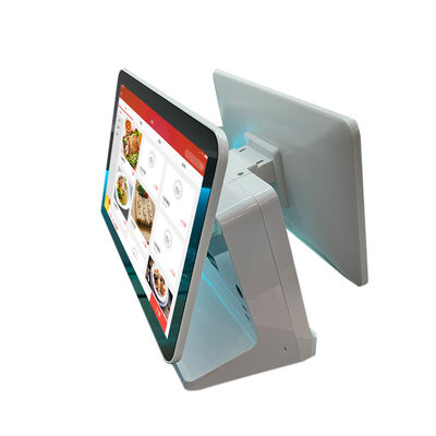Παραγγελία εστιατορίου Android POS Machine με 15.6 ιντσών διπλή οθόνη και Intel Celeron J1900 CPU