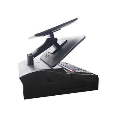 15,6 ιντσών Διπλής Οθόνης Αφής All in One Σύστημα POS με Συρτάρι Χρημάτων και Ενσωματωμένο Εκτυπωτή 58mm 2GB RAM Σούπερ Μάρκετ