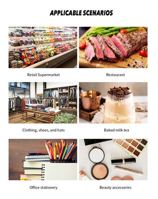 15,6 ιντσών Διπλής Οθόνης Αφής All in One Σύστημα POS με Συρτάρι Χρημάτων και Ενσωματωμένο Εκτυπωτή 58mm 2GB RAM Σούπερ Μάρκετ