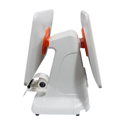 Όλο σε ένα πυρήνα λευκό USB3.0 Διασύνδεση σαρωτής ελέγχου ταμειακού ταμείου POS τερματικό σύστημα με 80mm εκτυπωτή και 15,6 ιντσών LCD