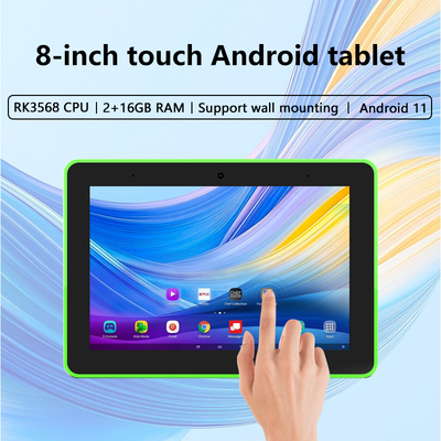 8 - ιντσών επιτοίχια Android Tablet PC POE NFC wifi οθόνη αφής με 4 - πλευρικά φώτα LED για Έξυπνο Σπίτι, Κράτηση Αίθουσας Συνεδριάσεων, Προγραμματισμό ξενοδοχείου