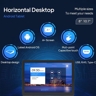 Οριζόντια επιτραπέζια Android tablet PC 10,1 ιντσών με οθόνη αφής, RJ45, POE, αναγνώστη NFC, για βιομηχανική χρήση, επιχειρήσεις, ξενοδοχεία, εστιατόρια, καταστήματα λιανικής, χρήση σε γραφείο