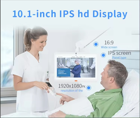 τοίχος 10.1inch android tablet pc ιατρική φροντίδα wifi POE 4G LTE κάμερα χειριστή κλήσης νοσοκόμα σύστημα κλήσης για το νοσοκομείο κλινική