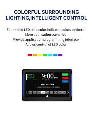 10.1 ιντσών Επιτοίχιο Tablet PC Android με Μπάρα Φωτισμού LED και Τετραπύρηνο RK3566 για Οθόνη Συνεδρίου