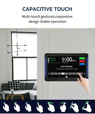 10.1 ιντσών Επιτοίχιο Tablet PC Android με Μπάρα Φωτισμού LED και Τετραπύρηνο RK3566 για Οθόνη Συνεδρίου