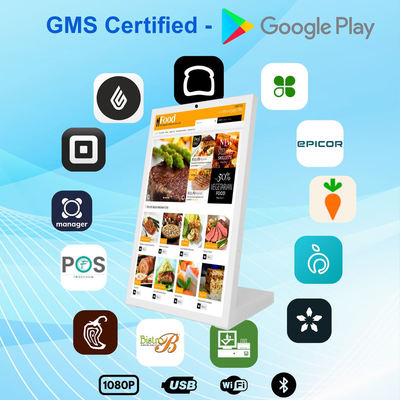 15.6 ιντσών NFC Retail Tablet Rockchip τετραπλό πυρήνα L σχήμα Android Tablet υπολογιστής Εστιατόριο