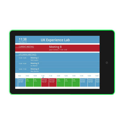 15.6 ιντσών Επιτοίχιο Tablet PC Android με Τετραπύρηνο RK3566 και Μπάρα Φωτισμού LED για Κράτηση Αιθουσών Συνεδριάσεων