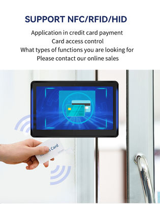 15,6 ιντσών επιτοίχια POE τροφοδοσίας RK3566 android tablet pc LED φως σύστημα κράτησης αίθουσας συνεδριάσεων