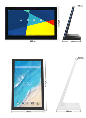 8 ιντσών L σχήμα επιχειρηματικό κιόσκι Αγγειοειδής οθόνη Android tablet pc Εξυπηρέτηση πελατών Feedback για το ξενοδοχείο εστιατόριο