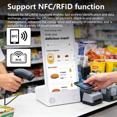 Τύπος L επιφάνειας εργασίας 15.6inch 1920x1080 android 15 tablet pc Wi-Fi NFC χωρητική οθόνη αφής 10000mah Octa Core fast food othering με ηχείο