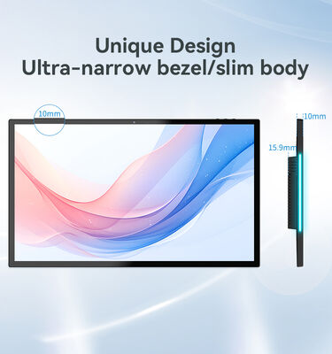 15.6 ιντσών RK3566 Quad Core Android Tablet PC με LED Φωτεινή Μπάρα για Χρήση σε Αίθουσα Συνεδριάσεων Επιτοίχιας Τοποθέτησης