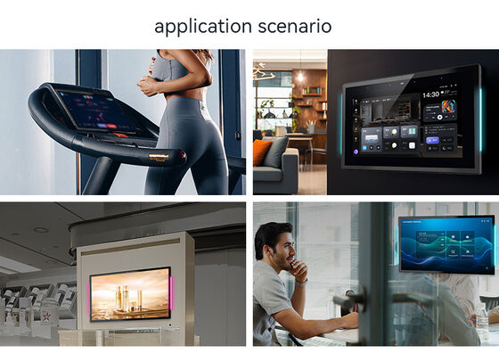 15.6 ιντσών RK3566 Quad Core Android Tablet PC με LED Φωτεινή Μπάρα για Χρήση σε Αίθουσα Συνεδριάσεων Επιτοίχιας Τοποθέτησης