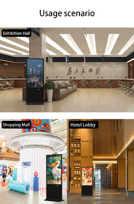 43 ιντσών Φώτος Στάσιμο Ψηφιακή Σημαιογραφία LCD Διαφήμιση Εμφάνιση Αγγίξιμη οθόνη Smart Kiosk αφίσα Player για εμπορικό κέντρο