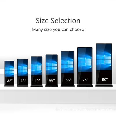 43 ιντσών Φώτος Στάσιμο Ψηφιακή Σημαιογραφία LCD Διαφήμιση Εμφάνιση Αγγίξιμη οθόνη Smart Kiosk αφίσα Player για εμπορικό κέντρο