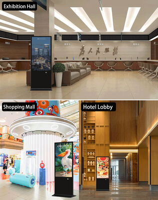 43 ιντσών Φώτος Στάσιμο Ψηφιακή Σημαιογραφία LCD Διαφήμιση Εμφάνιση Αγγίξιμη οθόνη Smart Kiosk αφίσα Player για εμπορικό κέντρο