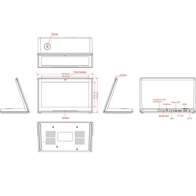 FCC 1.3GHz All-in-One PC με Οθόνη Αφής με Τετραπύρηνο Επεξεργαστή Cortex A7 1.3GHz και Οθόνη Αφής IPS 7 ιντσών χωρητικής τεχνολογίας με Android 6.0