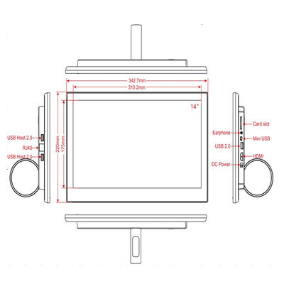 15 ιντσών All-in-One Touchscreen PC με 10-Point Capacitive Touch, οθόνη Full HD 1920x1080 και Quad Core RK3399 επεξεργαστή