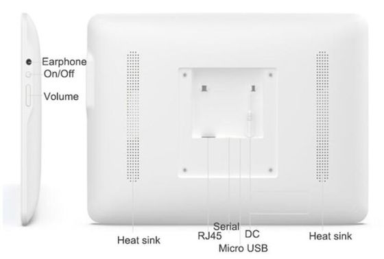 13.3 ιντσών FHD ιατρικό tablet PC ONE Button Call IPS POE RJ45 Λαν Πόρτ