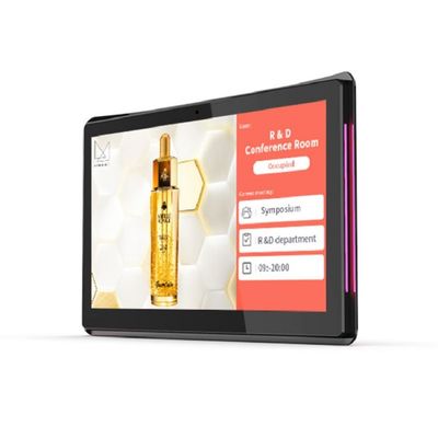 10.1-ιντσών NFC POE Επιτοίχιο Tablet Android με Μπάρα Φωτισμού LED για Αίθουσες Συνεδριάσεων