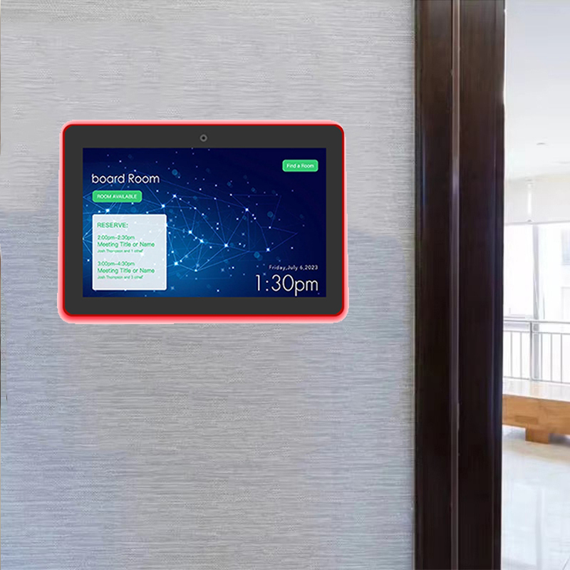 13.3inch wall mount touch screen 2GB+16GB rockchip business android tablet pc LED light POE NFC WIFI  for meeting room