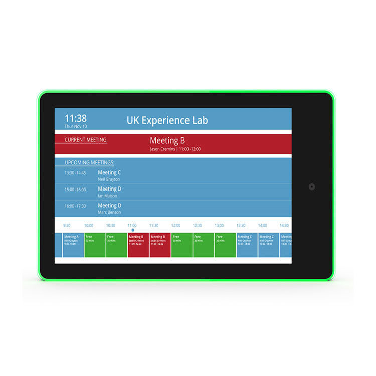 10.1 ίντσες Δωμάτιο Συνεδρίων Android Tablet RK3399 NFC POE Δωμάτιο Συνεδριάσεων Προγραμματιστής Tablet PC με φως LED