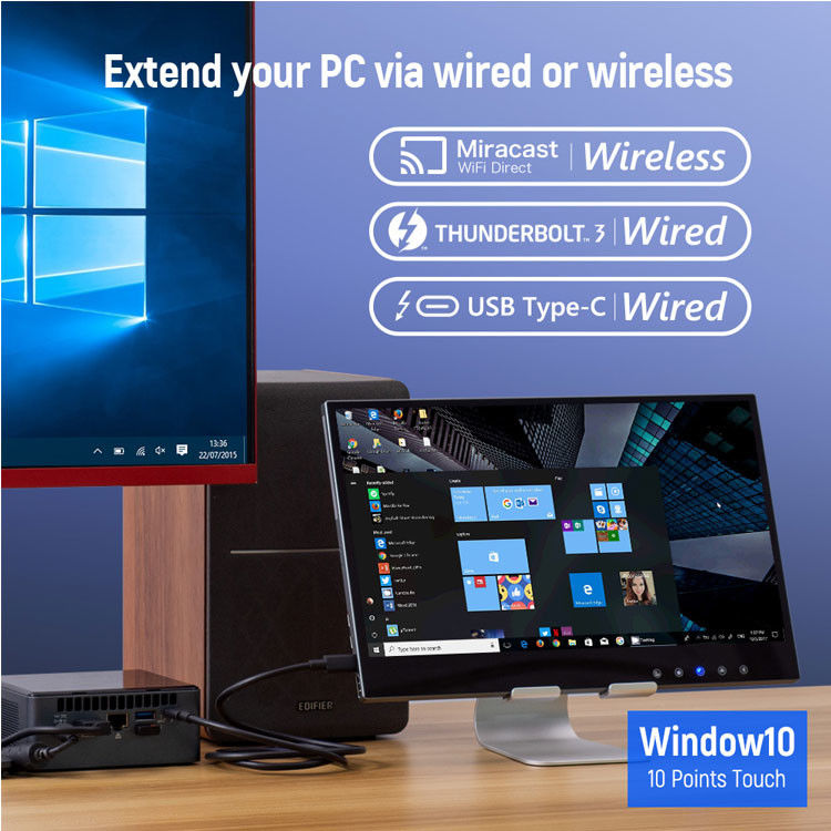 Hopestar 15,6-ιντσών Ultra-Slim Full HD IPS οθόνη αφής για εμπορική και βιομηχανική χρήση