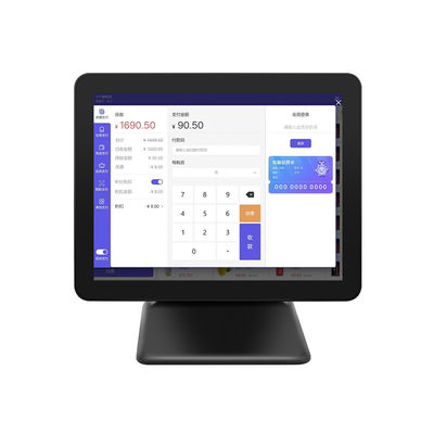 Νέο σχεδιασμό 15 ιντσών 60Hz Desktop Pos Τερματικό 8+256GB N100 CPU Retail Pos Κάντρα με εκτυπωτή και σαρωτή